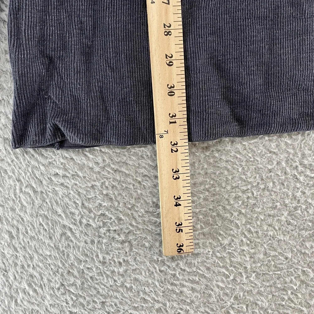 Transit Uomo Sweater‎ Mens 2XL Gray Linen Cotton Crewneck Knit Lightweight Italy